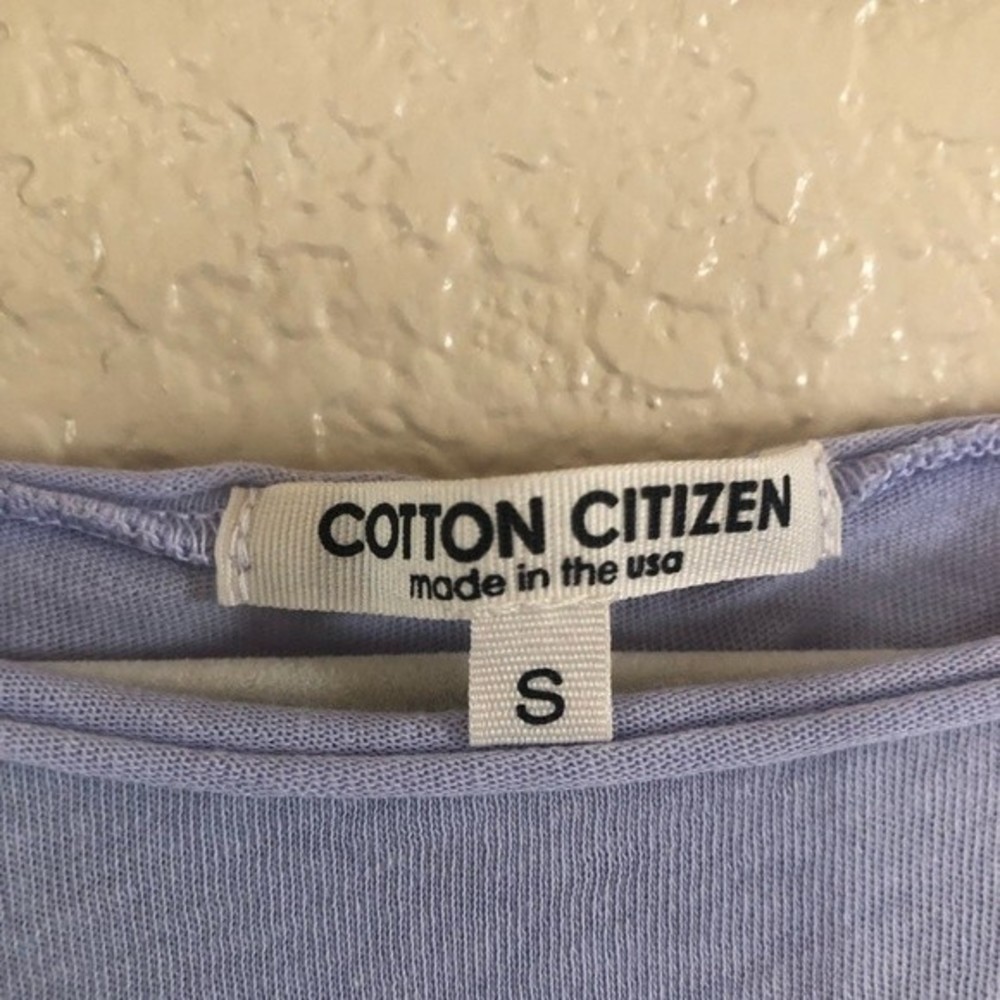 Cotton Citizen Knit Tee Top S Purple - Picture 12 of 16